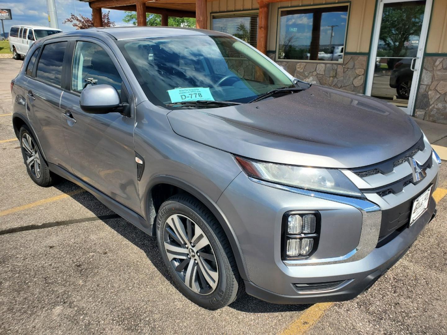 2020 Gray /Black Mitsubishi Outlander Sport Sport (JA4AR3AU7LU) with an 2.0L 4 Cyl engine, 1-Speed CVT w/ OD transmission, located at 1600 E Hwy 44, Rapid City, SD, 57703, (605) 716-7878, 44.070232, -103.171410 - Photo#0