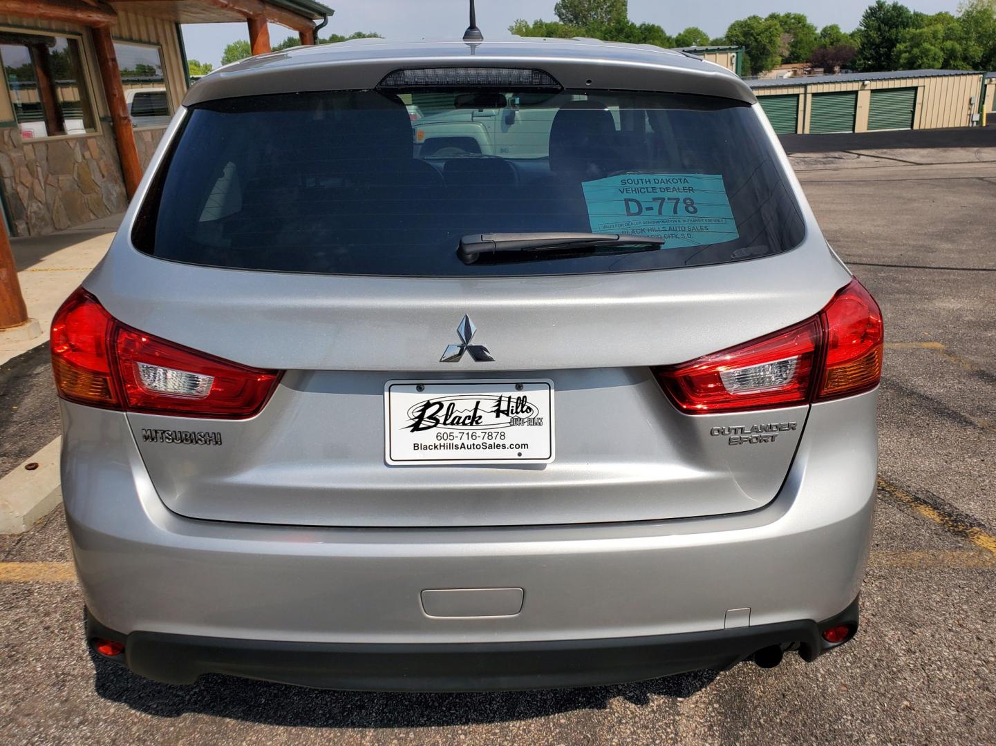 2015 Silver Mitsubishi Outlander Sport ES (4A4AR3AU4FE) with an 2.0l 4 Cyl engine, 6-Speed CVT w/ Overdrive transmission, located at 1600 E Hwy 44, Rapid City, SD, 57703, (605) 716-7878, 44.070232, -103.171410 - Photo#6