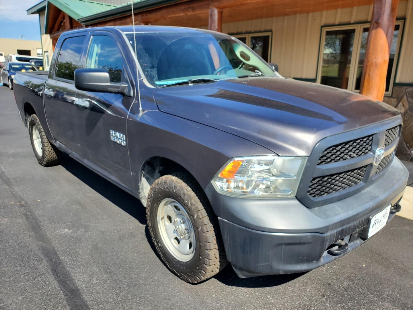 2015 Dk Gray Ram 1500 Tradesman (1C6RR7KG4FS) with an 3.6L V-6 engine, 8-Speed Automatic transmission, located at 1600 E Hwy 44, Rapid City, SD, 57703, (605) 716-7878, 44.070232, -103.171410 - Photo#0