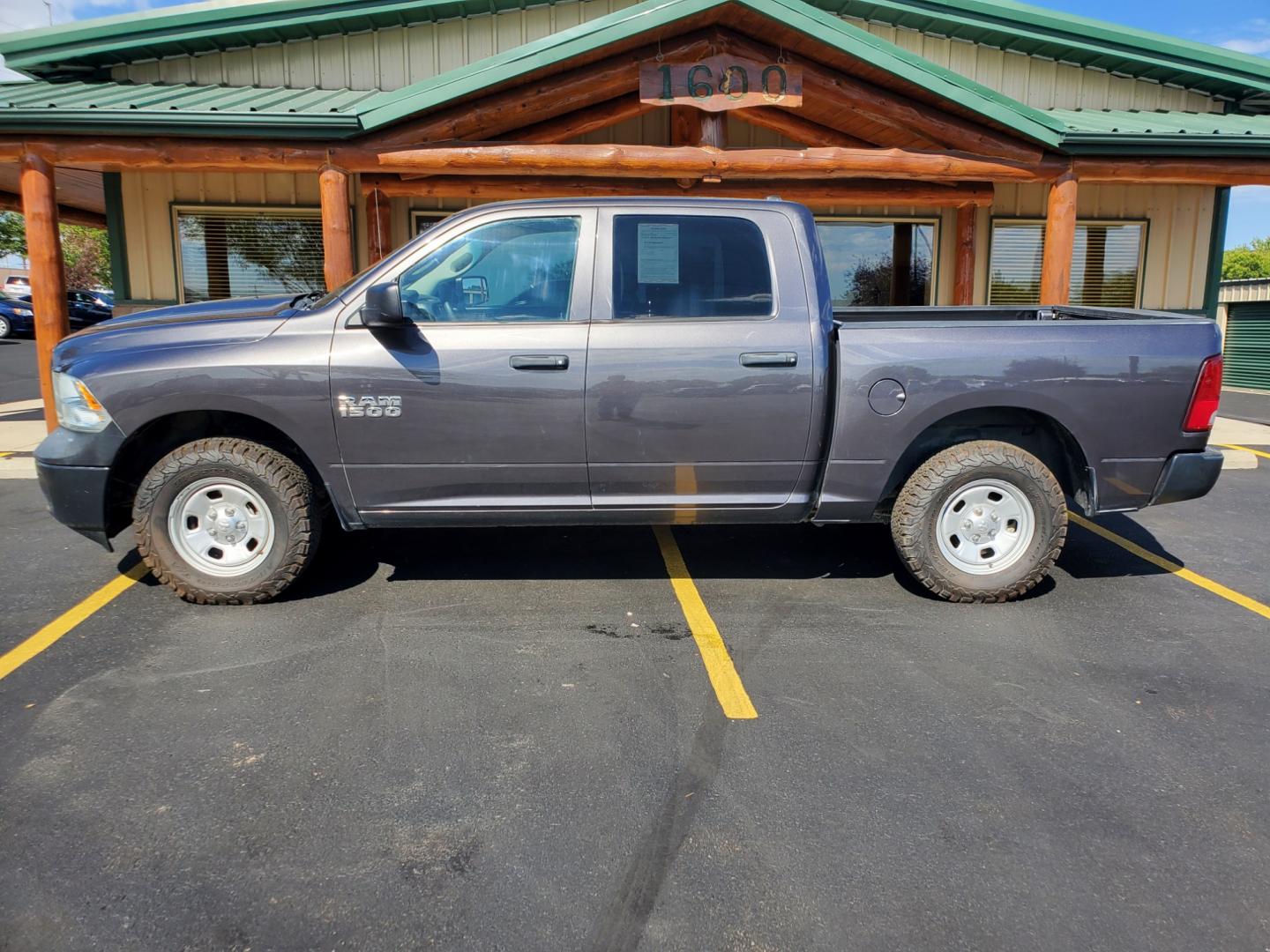 2015 Dk Gray Ram 1500 Tradesman (1C6RR7KG4FS) with an 3.6L V-6 engine, 8-Speed Automatic transmission, located at 1600 E Hwy 44, Rapid City, SD, 57703, (605) 716-7878, 44.070232, -103.171410 - Photo#3