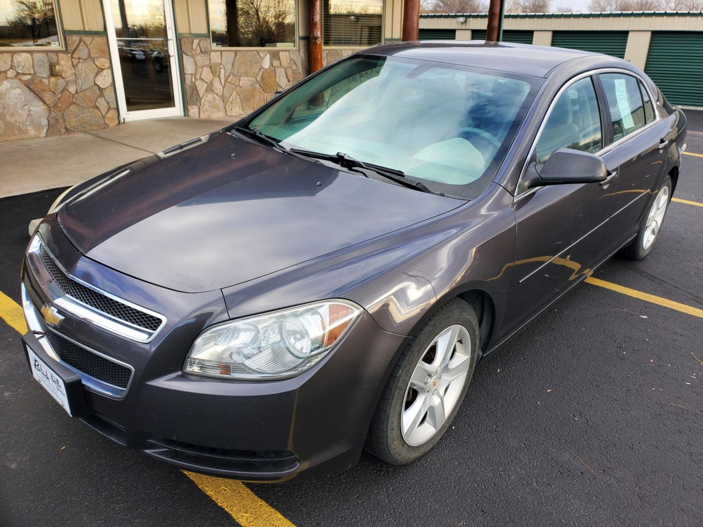 2012 Gray /Lt Gray Chevrolet Malibu LS (1G1ZA5EU9CF) with an 2.4L 4 Cyl Ecotec DOHC 16, Valve Variable Valve Timing, MFI engine, 6-Speed Automatic transmission, located at 1600 E Hwy 44, Rapid City, SD, 57703, (605) 716-7878, 44.070232, -103.171410 - Photo#2