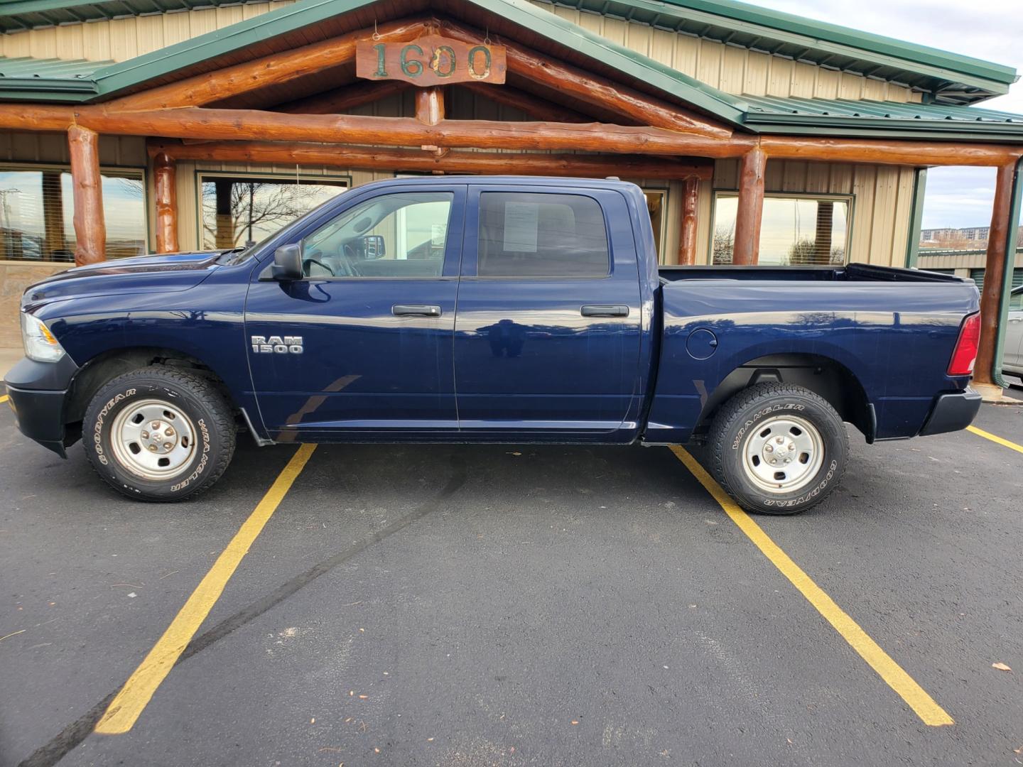 2014 Blue Ram 1500 Tradesman (1C6RR7KG3ES) with an 3.6L V-6 engine, 8-Speed Automatic transmission, located at 1600 E Hwy 44, Rapid City, SD, 57703, (605) 716-7878, 44.070232, -103.171410 - Photo#3