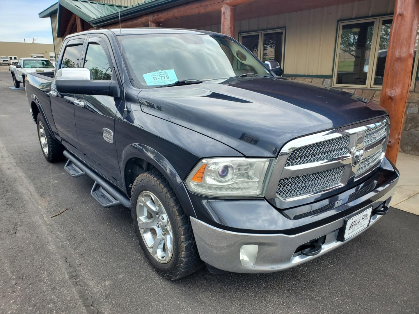 2014 Gray /Brown Ram 1500 Longhorn (1C6RR7WT3ES) with an 5.7L V-8 HEMI MDS VVT engine, 8-Speed Automatic transmission, located at 1600 E Hwy 44, Rapid City, SD, 57703, (605) 716-7878, 44.070232, -103.171410 - Photo#0