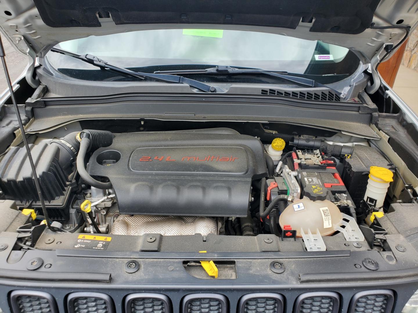 2015 Silver /Black Jeep Renegade Trailhawk (ZACCJBCT2FP) with an 2.4L 4Cyl Multi-Air engine, 9-Speed Automatic transmission, located at 1600 E Hwy 44, Rapid City, SD, 57703, (605) 716-7878, 44.070232, -103.171410 - Photo#26