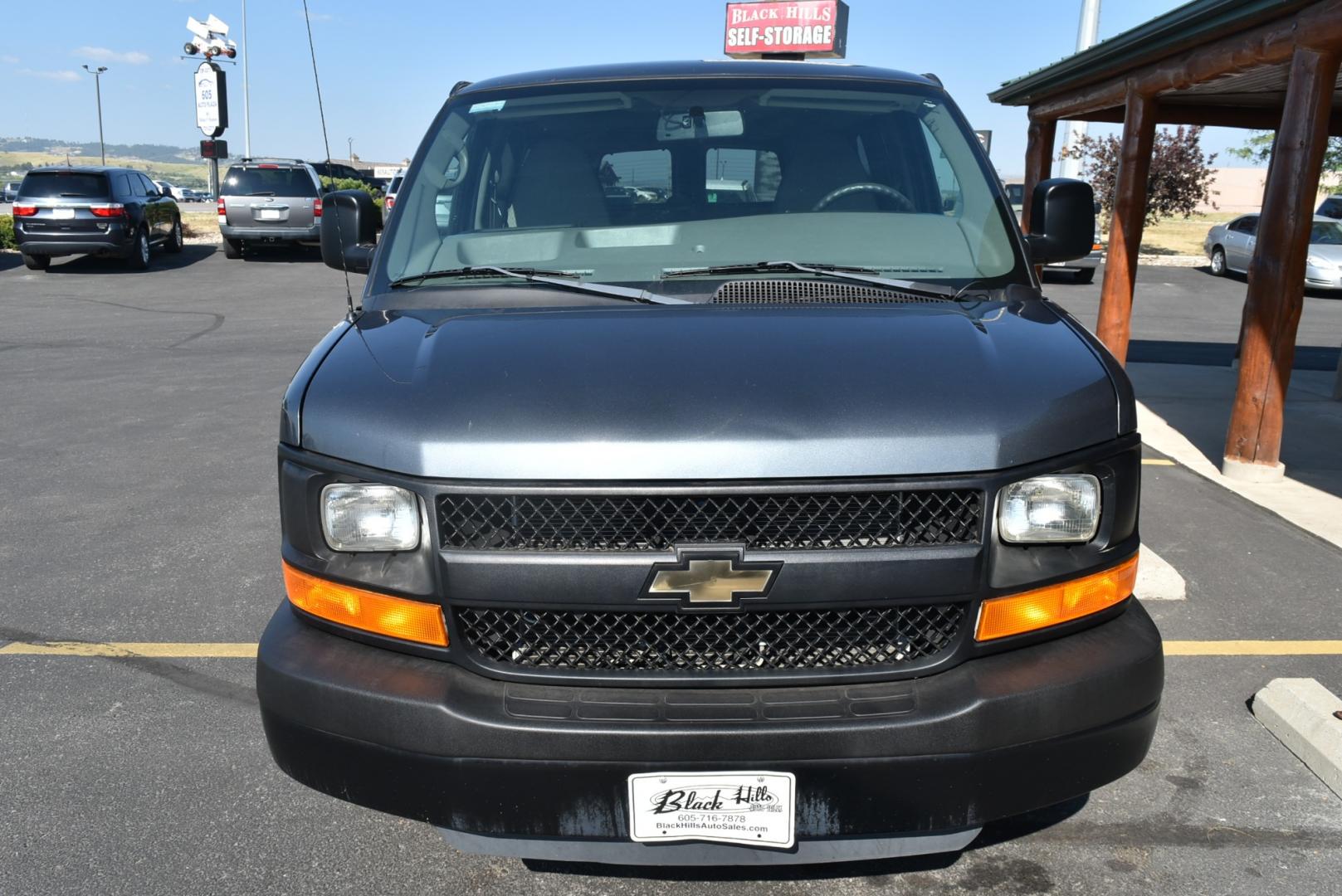 2014 Gray /Gray Chevrolet Express 2500 LS (1GAWGPFG9E1) with an 6.0L Vortec V-8 SFI engine, 6-Speed Automatic, Heavy-Duty, Electronically Controlled transmission, located at 1600 E Hwy 44, Rapid City, SD, 57703, (605) 716-7878, 44.070232, -103.171410 - Photo#1