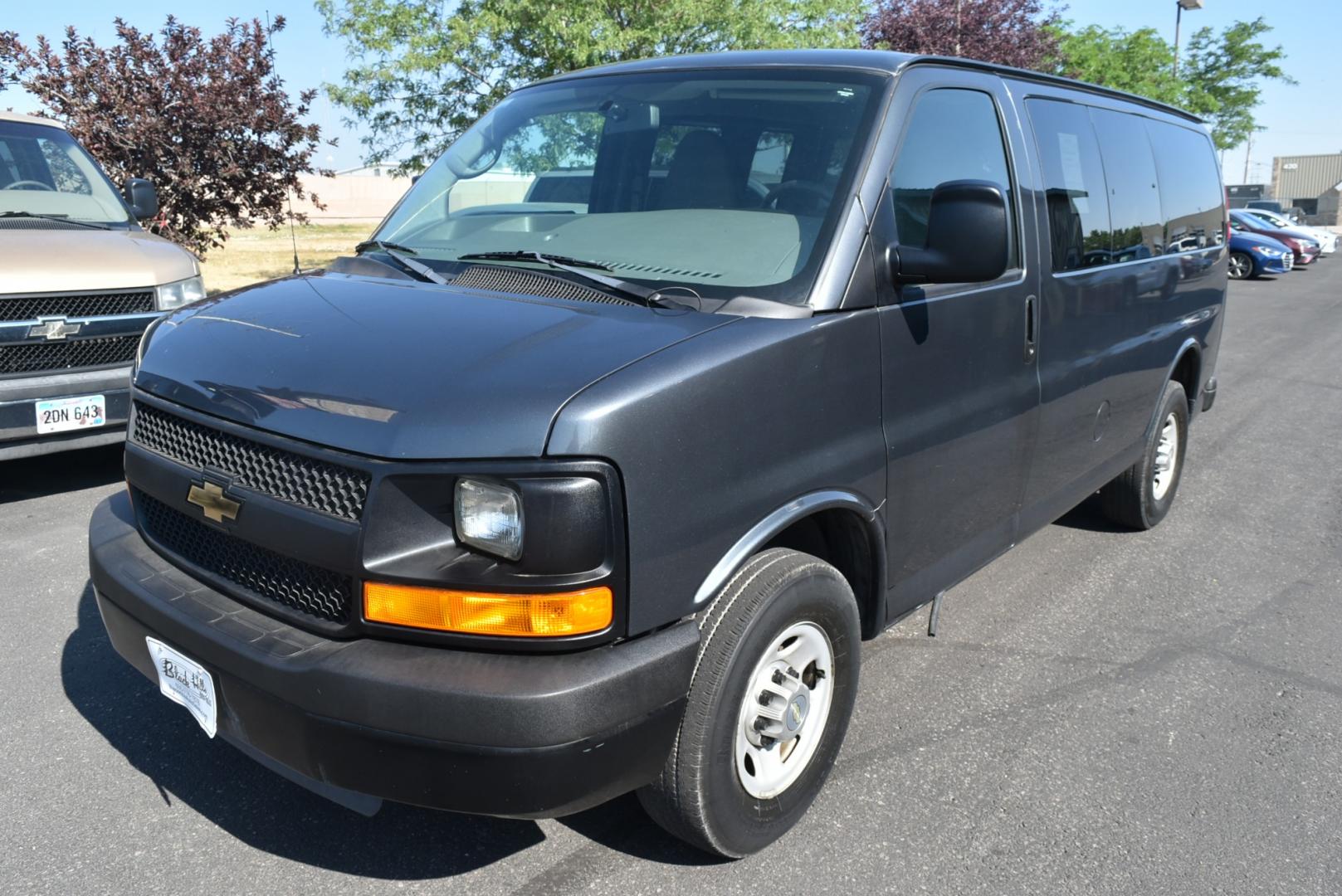 2014 Gray /Gray Chevrolet Express 2500 LS (1GAWGPFG9E1) with an 6.0L Vortec V-8 SFI engine, 6-Speed Automatic, Heavy-Duty, Electronically Controlled transmission, located at 1600 E Hwy 44, Rapid City, SD, 57703, (605) 716-7878, 44.070232, -103.171410 - Photo#2