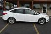 2017 White Ford Focus SE (1FADP3F26HL) with an 2.0L I-4 GDI TI-VCT engine, 6-Speed Powershift Automatic transmission, located at 1600 E Hwy 44, Rapid City, SD, 57703, (605) 716-7878, 44.070232, -103.171410 - Photo#4