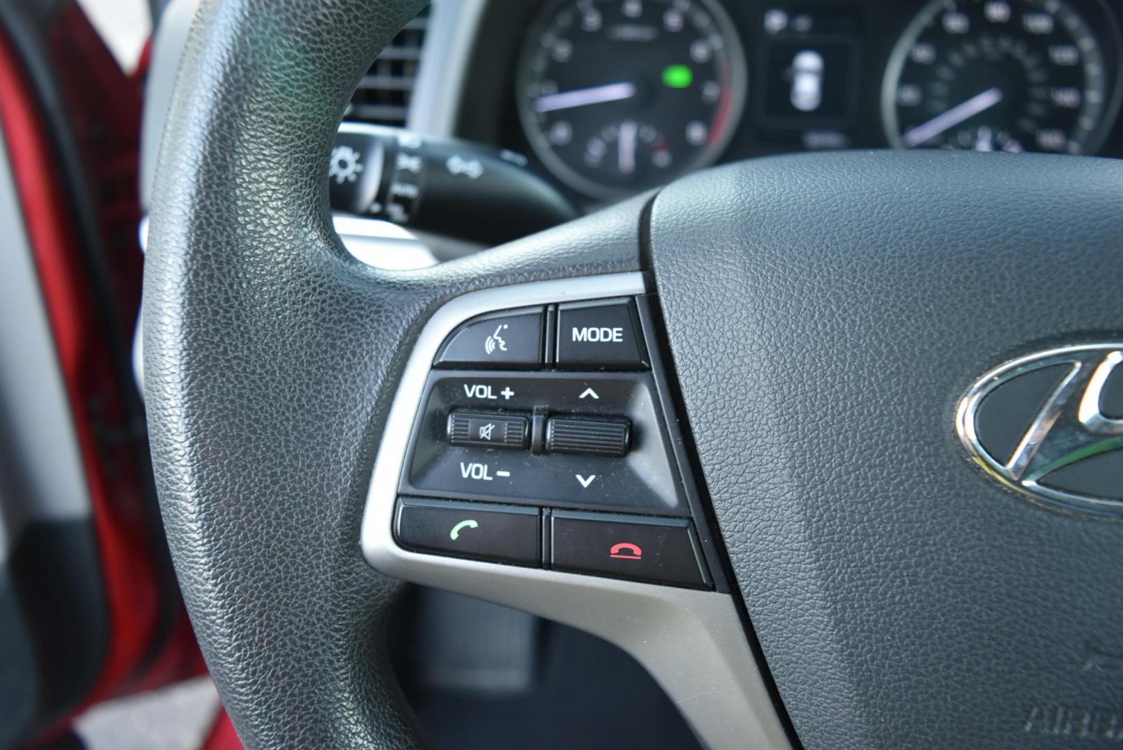 2018 Red /Gray Hyundai Elantra SEL (5NPD84LF5JH) with an 2.0L 4 Cyl engine, 6-Speed Automatic w/ OD transmission, located at 1600 E Hwy 44, Rapid City, SD, 57703, (605) 716-7878, 44.070232, -103.171410 - Photo#15