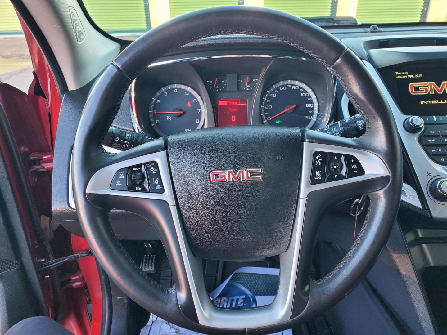 2015 Red /Black GMC Terrain SLT (2GKFLXEK6F6) with an 2.4L DOHC 4-CYLINDER SIDI engine, 6-Speed Automatic transmission, located at 1600 E Hwy 44, Rapid City, SD, 57703, (605) 716-7878, 44.070232, -103.171410 - Photo#14